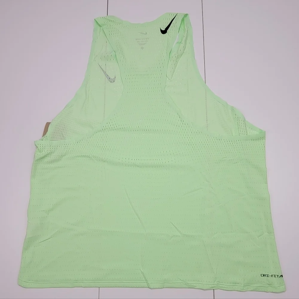 Nike AeroSwift Men's Dri-FIT ADV Running Singlet Vapor Green Size XXL New